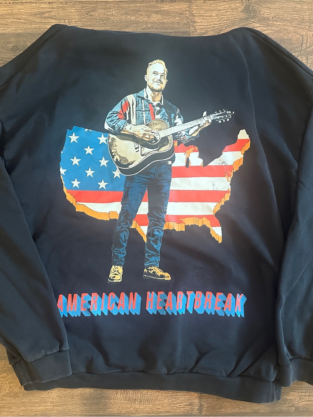 Zach Bryan American Heartbreak Tour Concert Hoodie Sweatshirt Official Mens 2XL